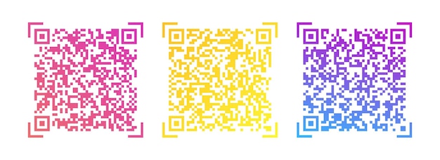 Vector verloop QR-code