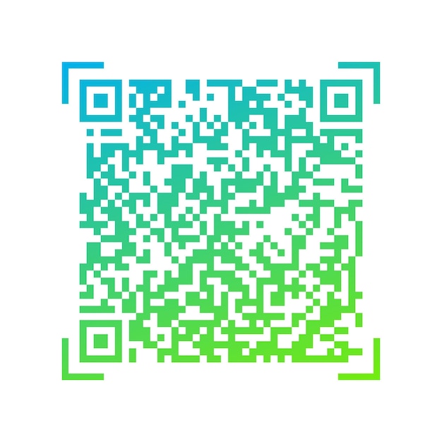 Vector verloop QR-code