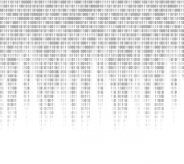 virtual computer binary code abstract background