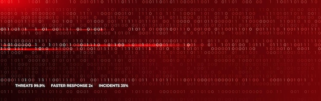 virus code flow red binary code bug cyber attack pattern malware attack ransomware warning