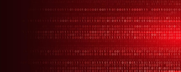 virus code flow red binary code bug cyber attack pattern malware attack ransomware warning