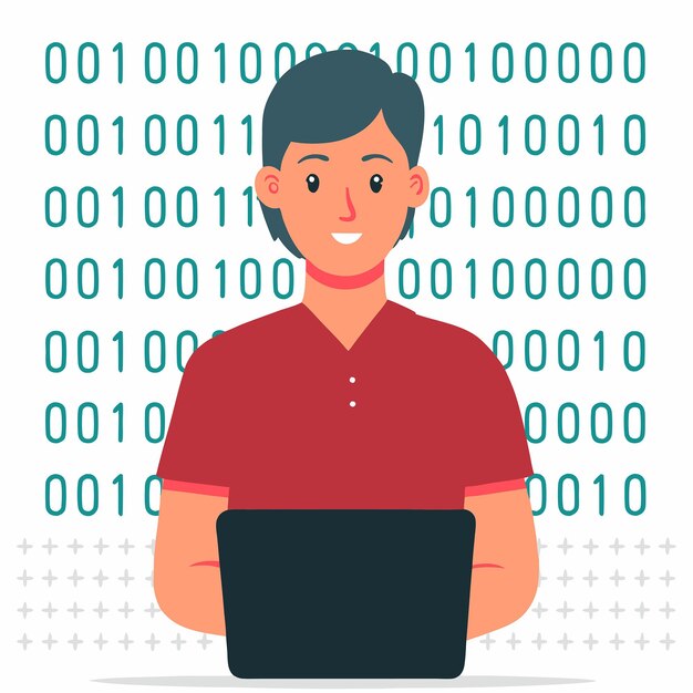 visual illustration of binary codes function and implementation