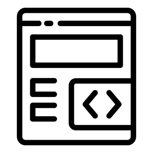 web developer creating website layout using programming code on computer screen