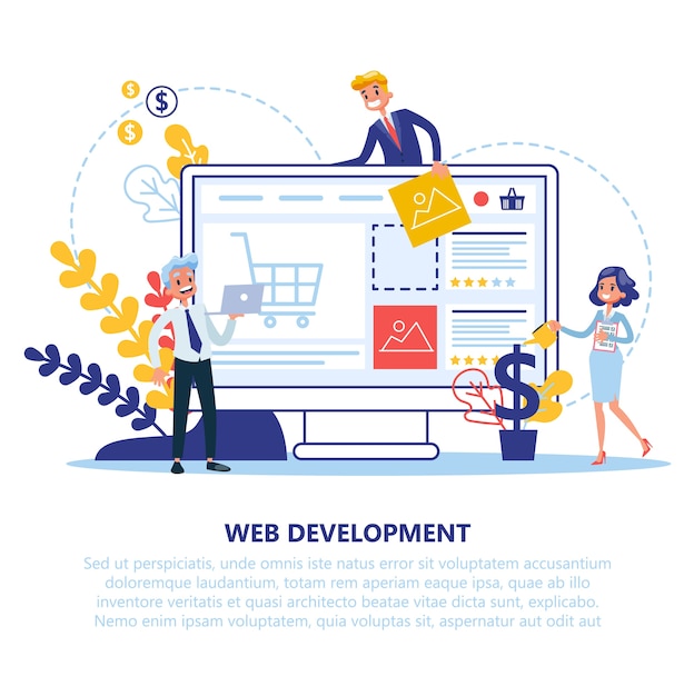 web development concept. programming and coding website