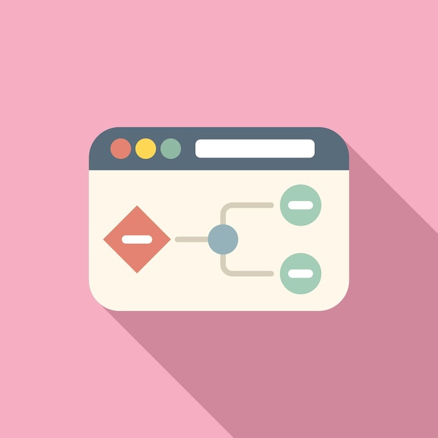 Web schema api icoon platte vector Interface website Cloud data java