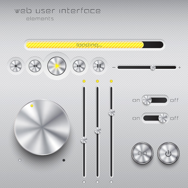 web user interface  elements. 
