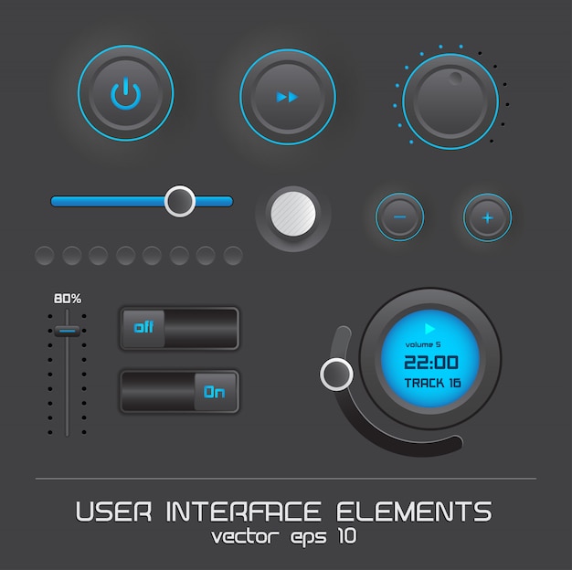 web user interface  elements