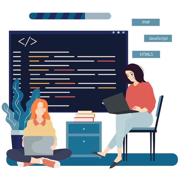 website development web page programming and coding