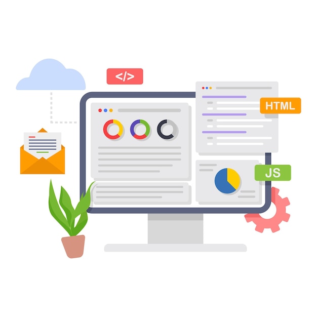 website programming and web development coding