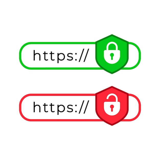 website security status secure vs insecure https connection