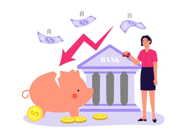 world financial crisis decline decrease and bankrupt