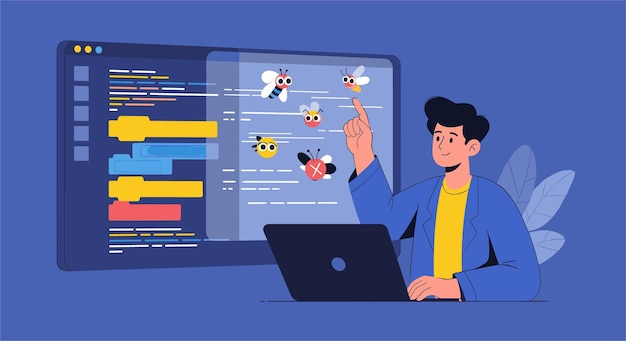 Software Developer Debugging Code Issues
