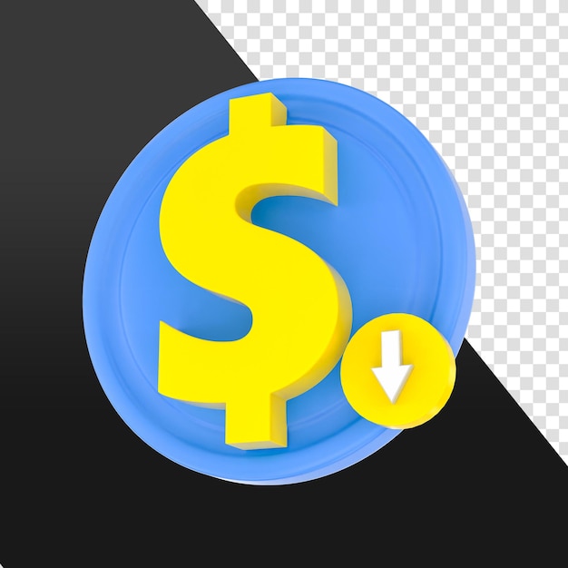 Financial Decrease Symbol