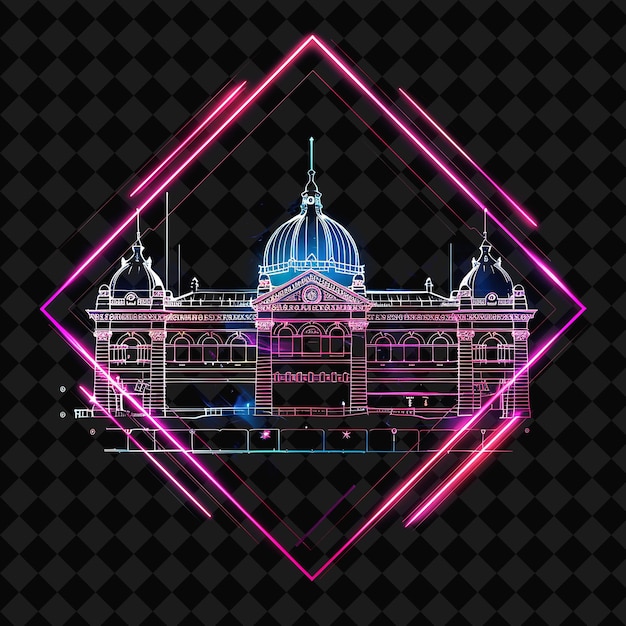 un edificio con una imagen de un edificio que dice "el nombre del edificio"
