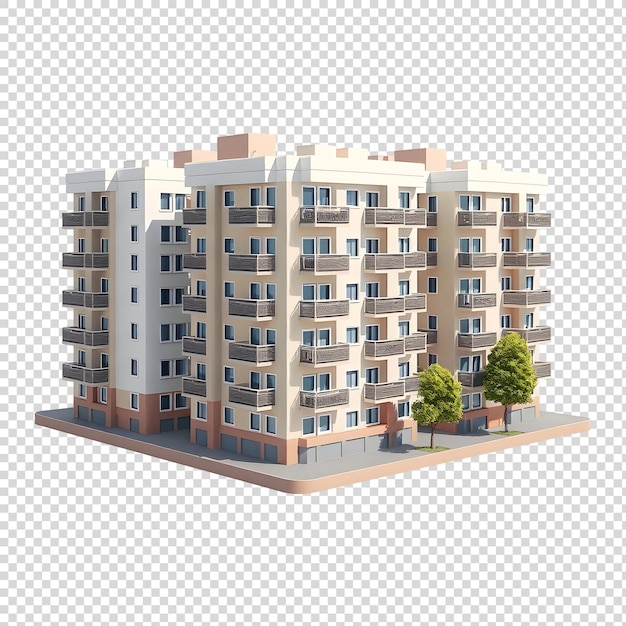 un modelo de edificio con un modelo de un edificio