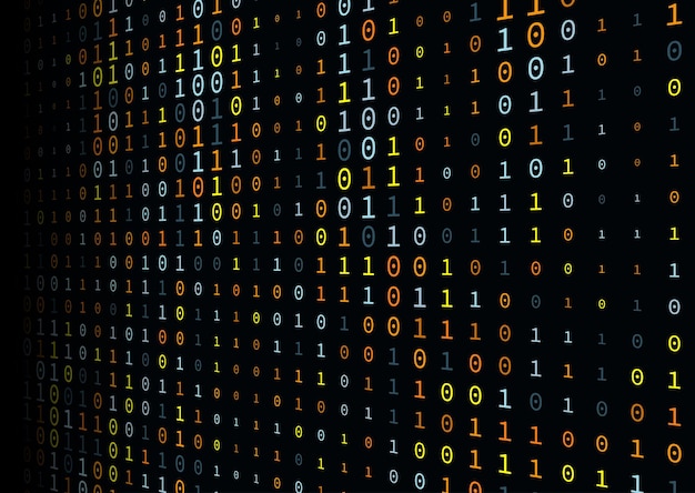 Abstract background with a binary code design
