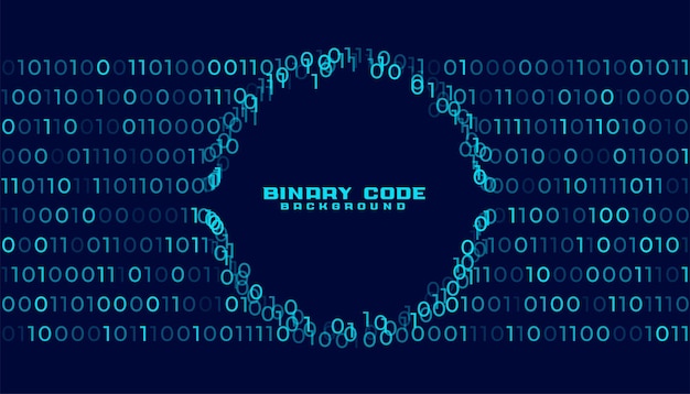digital binary code data techno concept background design