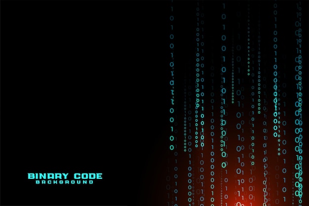 digital binary code matrix pattern background design