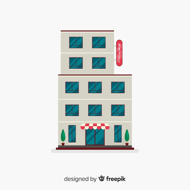 Edificio de hotel flat