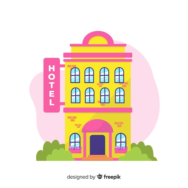Edificio de hotel flat