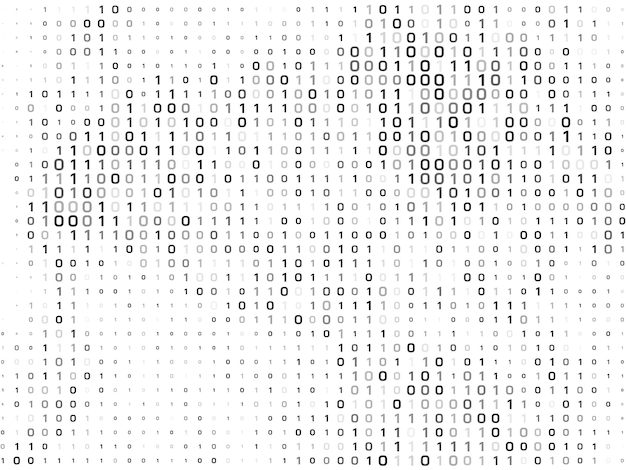 Futuristic Binary code technology background for coding or programming