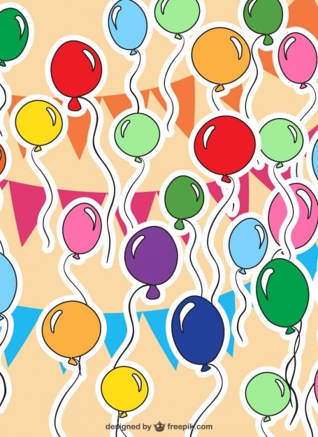 Los globos de colores