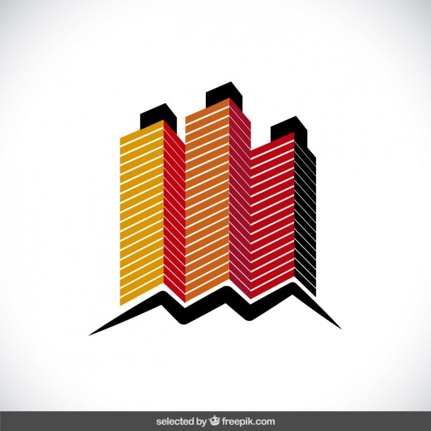 Logo 3d edificio