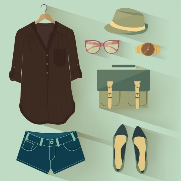 Ropa elegante y complementos