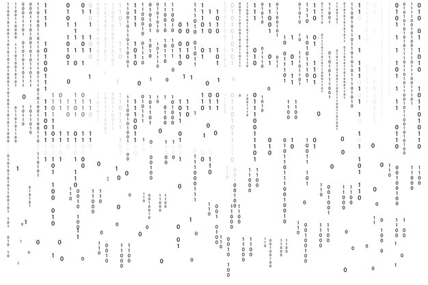 Binary code background Zero one binary code abstract matrix Design
