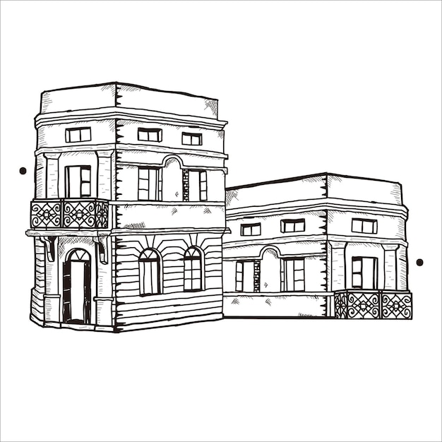 bosquejo del edificio