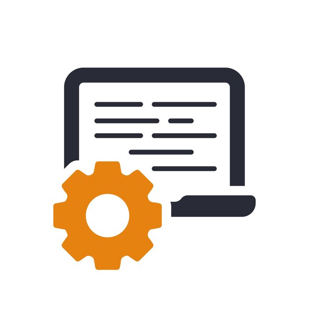 Code setup illustration developer interface with settings