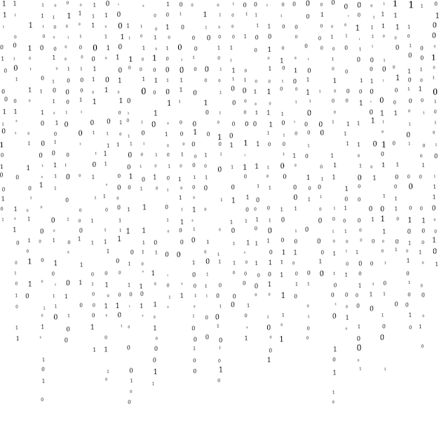 Computer matrix Binary code stream