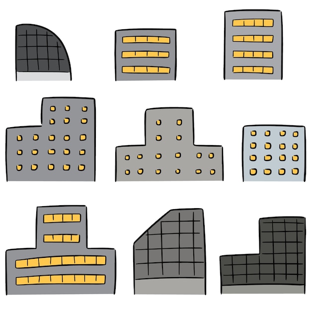 conjunto de edificio