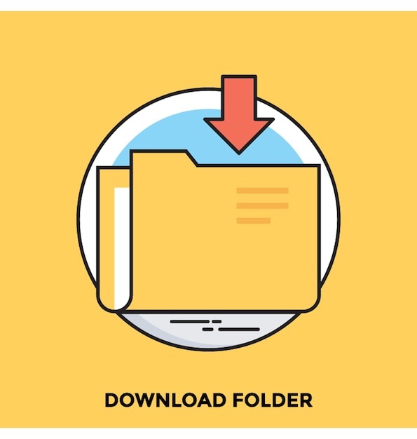 Descargar Folder Flat vector Icon