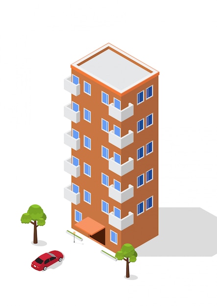 Edificio isométrico