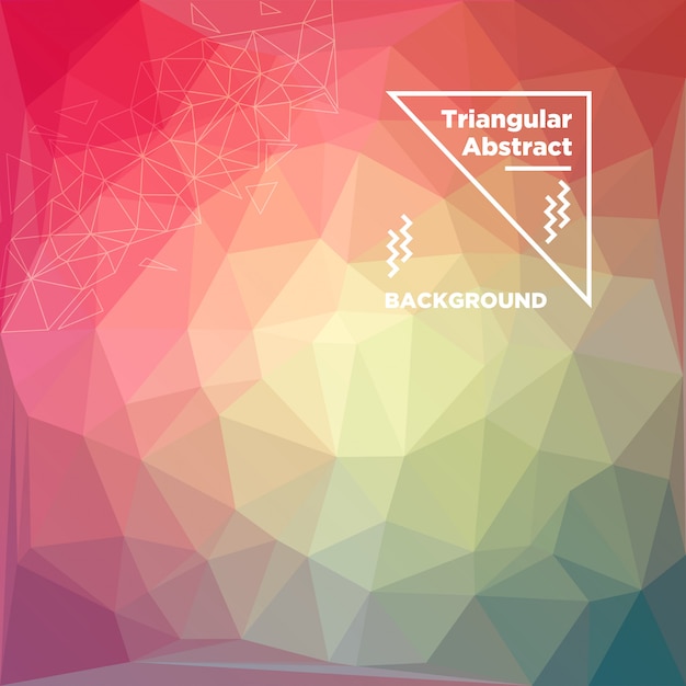 Fondo triangular triangular