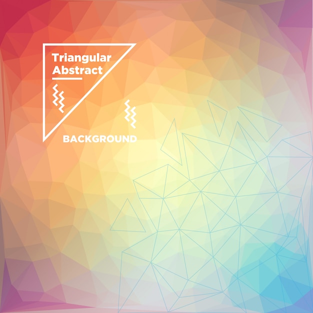 Fondo triangular triangular