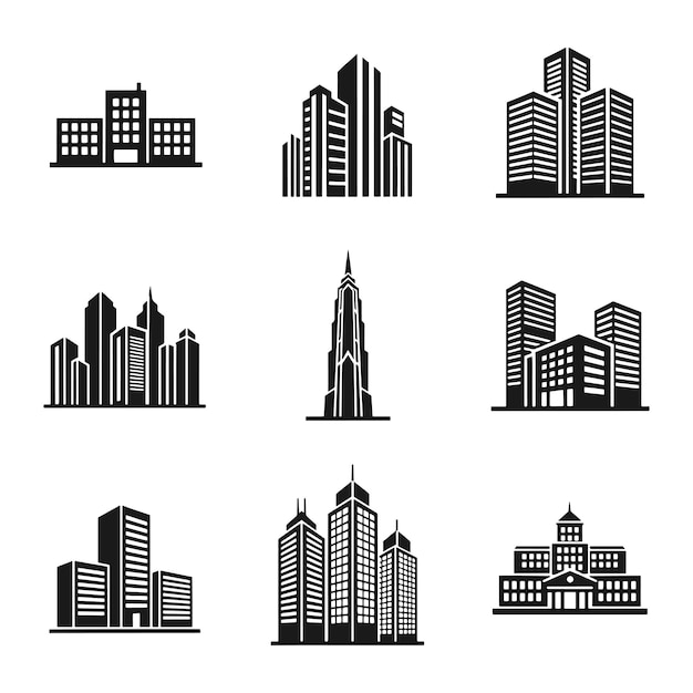 Icono de Edificio Simple