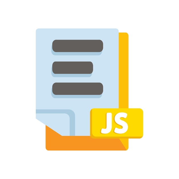 Javascript file document and web programming code vector illustration
