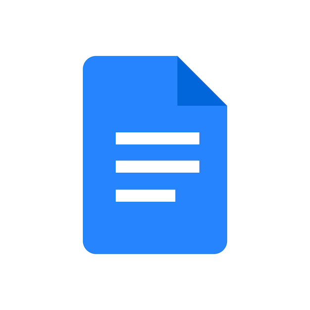 El logotipo de Google Docs