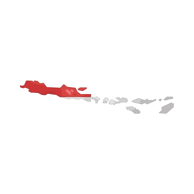 Mapa de la isla de Java