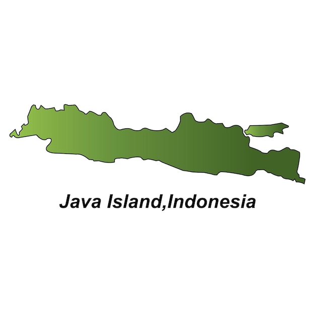 Mapa de la isla de Java