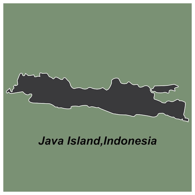 Mapa de la isla de Java