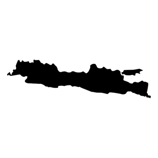 Mapa de la isla de Java