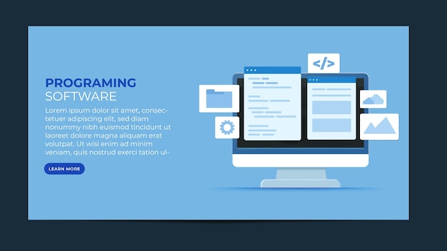 Programming Software Development Concept