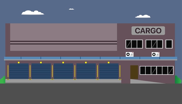 Vector del edificio del almacén